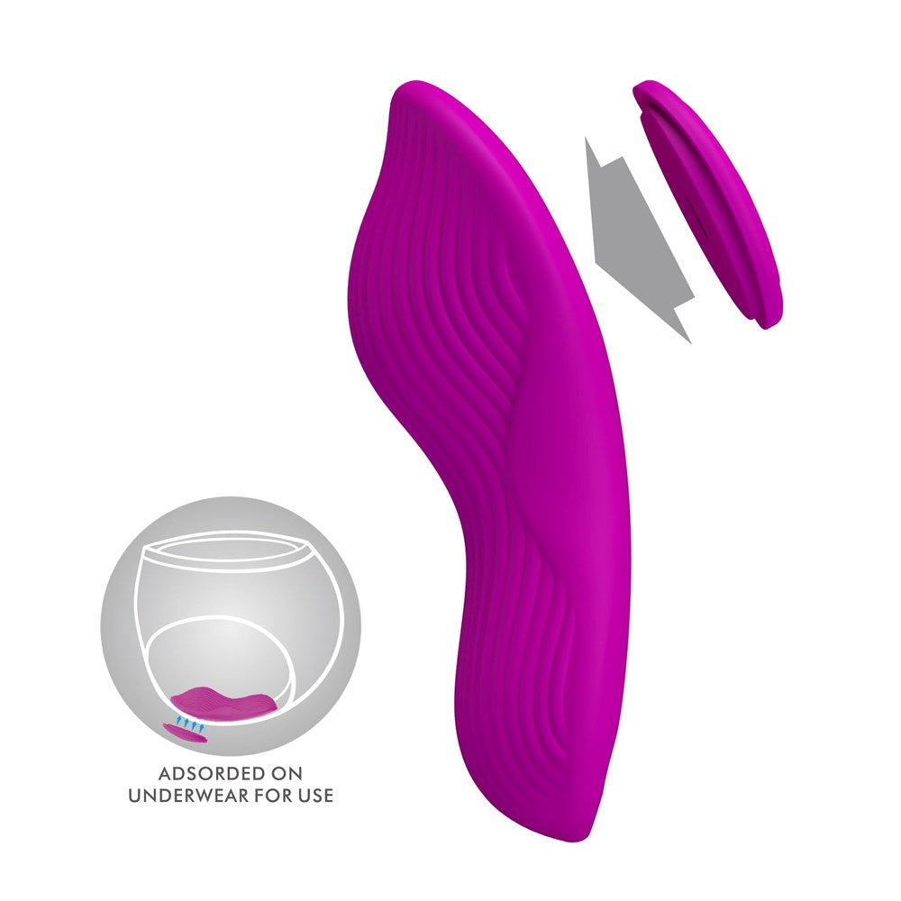 Pretty Love Rechargeable Romario Panty Vibrator Purple - Remote Control Vibrators