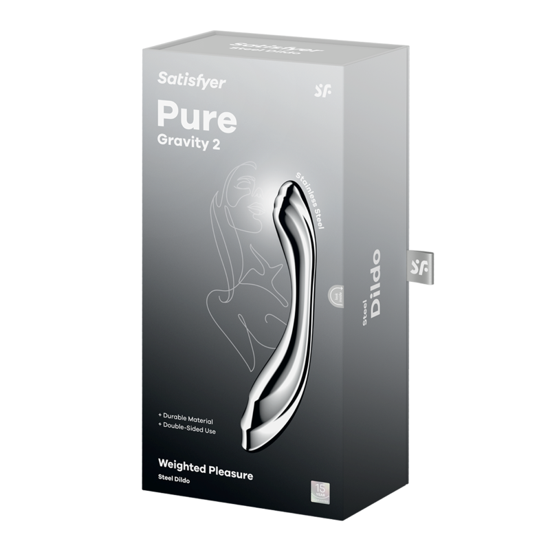Satisfyer Pure Gravity 2 High Quality Metal Dildo - Steel Sex Toys