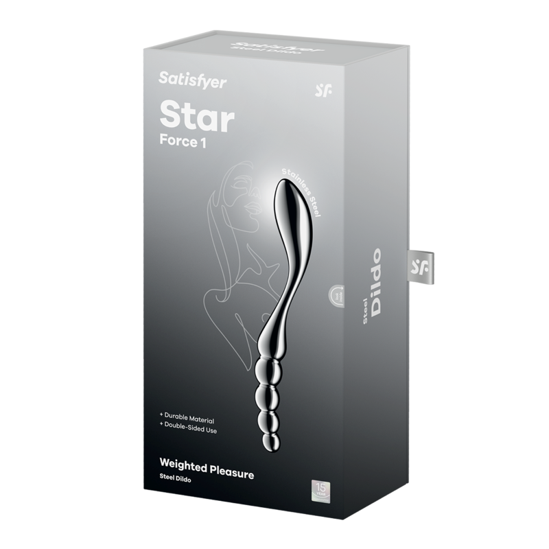 Satisfyer Star Force 1 Curved Metal Dildo - Steel Sex Toys