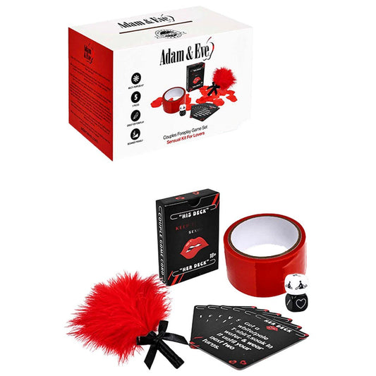 Adam & Eve 5 Piece Couples Foreplay Card Game Kit