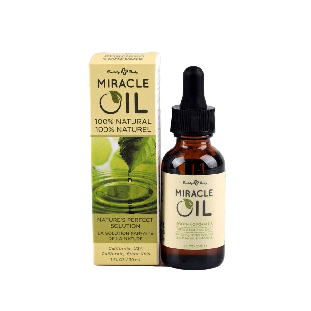 Earthly Body Miracle Oil Skin Soothing Oil with Hemp Seed - Lubricants and Lotions