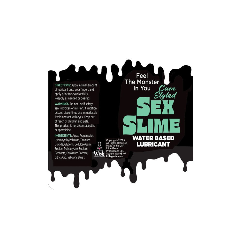 Little Genie Sex Slime Cum Style Creature Lubricant Green - Water Based Lubes