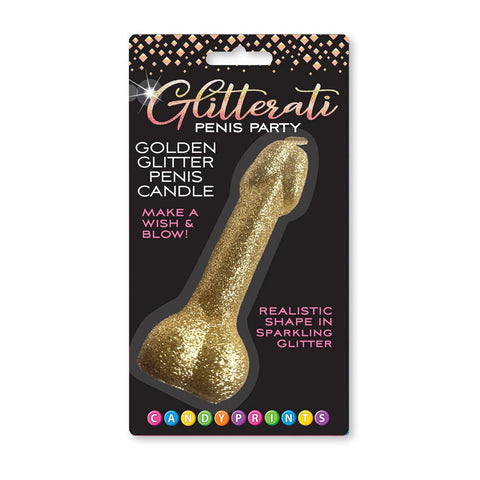 Glitterati Glitter Penis Candle Penis Party Candle - Party Gifts and Novelties
