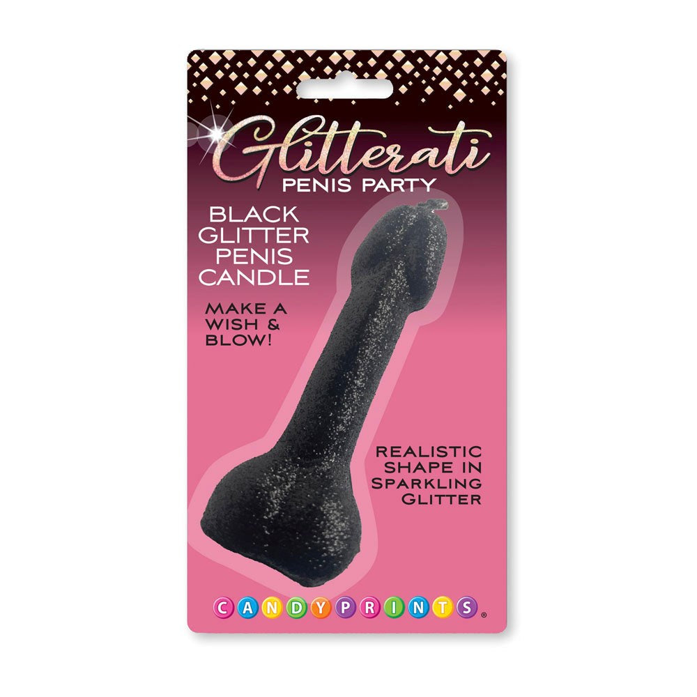 Little Genie Glitterati 10 cm Glitter Penis Party Candle - Party Gifts and Novelties