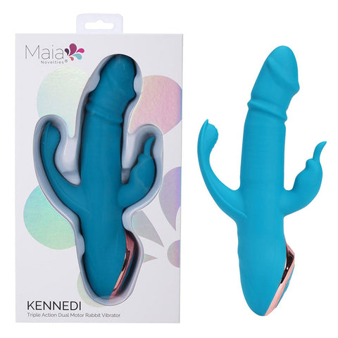 Maia KENNEDI USB Rechargeable Triple Stimulating Vibrator - Rabbit Vibrators