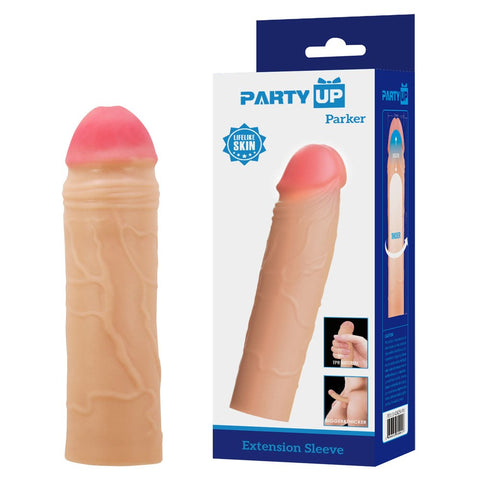 PARKER 2 Inch Penis Extender Sleeve by Party Up - Penis Sleeves and Extenders