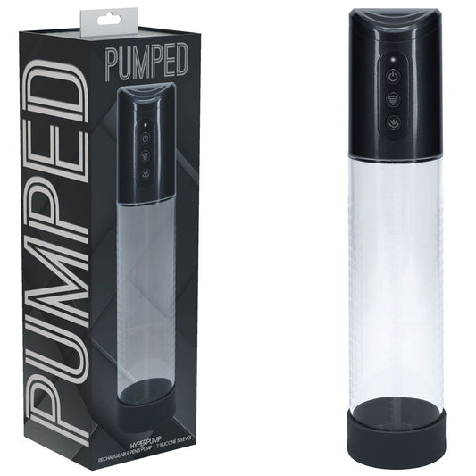 PUMPED Hyperpump Automatic Pump Gunmetal Auto Penis Pump - Penis Pumps And Stretchers