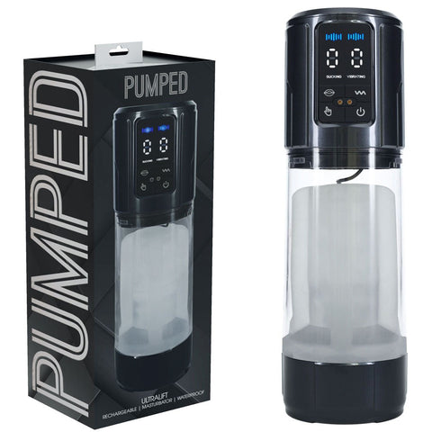 PUMPED UltraLift Automatic Masturbator Gunmetal Auto - Masturbators and Strokers