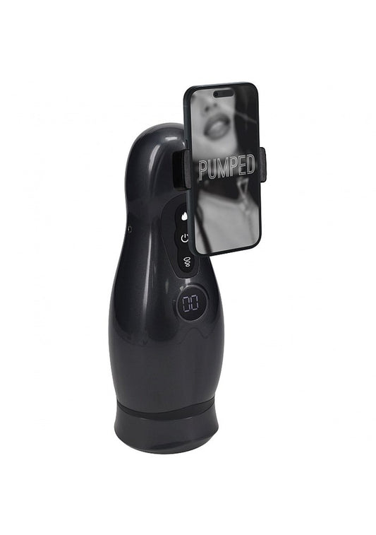 PUMPED Virtuo Gunmetal Sucking And Auto Masturbator - Masturbators and Strokers