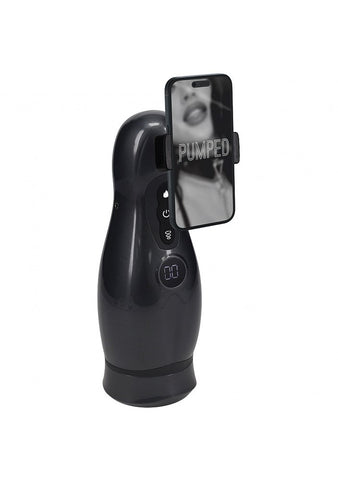 PUMPED Virtuo Gunmetal Sucking And Auto Masturbator - Masturbators and Strokers