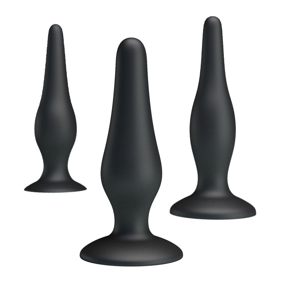 Pretty Love Beginners Mini Silicone Anal Plug Kit - Butt Plugs