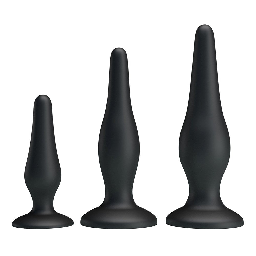 Pretty Love Beginners Mini Silicone Anal Plug Kit - Butt Plugs