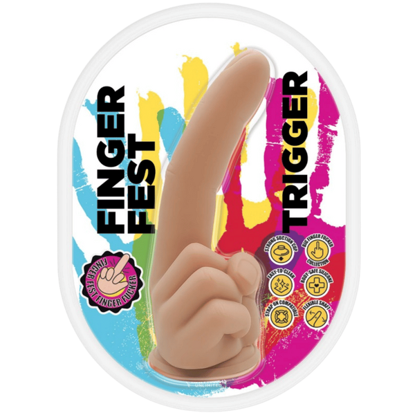 Hott Products Trigger Finger Shape Realistic Dong - Realistic Dildos