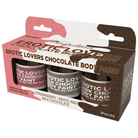 Chocolate Lovers Neapolitan Body Paints by Hott Products - Party Gifts and Novelties