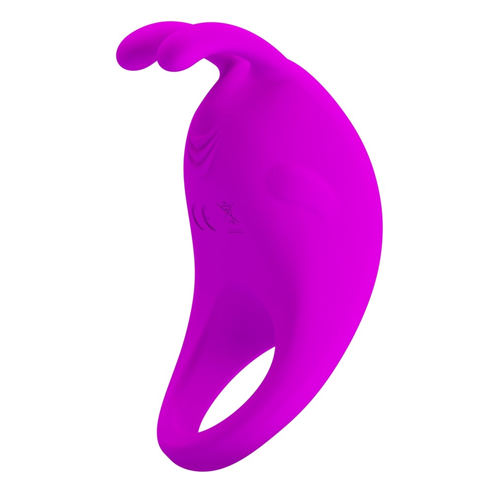 Pretty Love Rechargeable Rabbit Vibrator Cockring - Vibrating Cock Rings