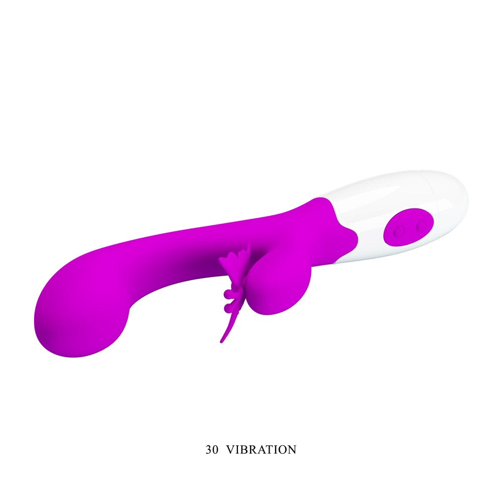 Pretty Love Butterfly Kiss 30 Functions Rabbit Vibrator - Rabbit Vibrators