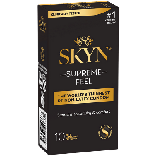 Ansell Supreme Feel 10's Soft and Non Latex Condoms