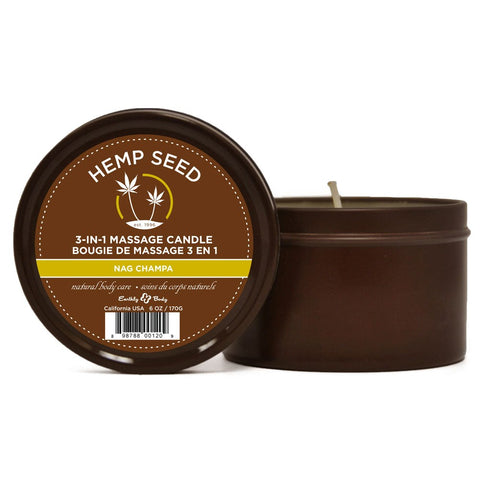 Hemp Seed 3 In 1 Scented Massage Candle 170 G - Sex Pheromones and Perfumes