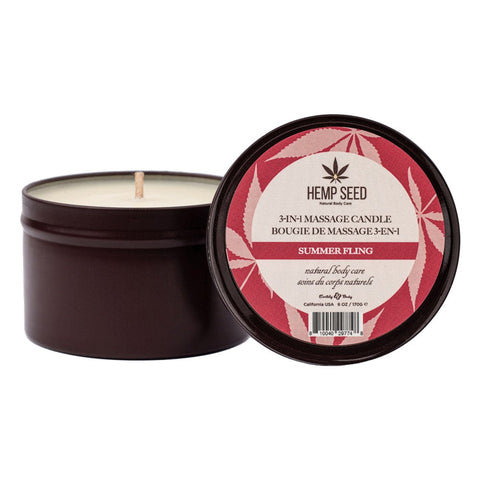 Hemp Seed 3 In 1 Scented Massage Candle 170 G - Sex Pheromones and Perfumes
