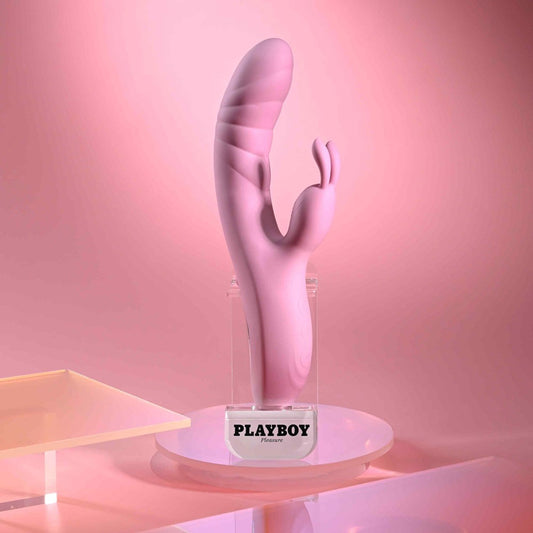 Playboy Pleasure RUB ME RIGHT Thrusting Rabbit Vibrator