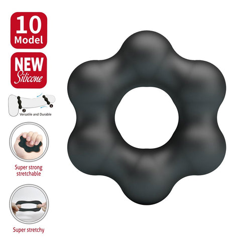 Super Soft Silicone Cockring Clauzell No.10 by Baile - Stretchy Cock Rings