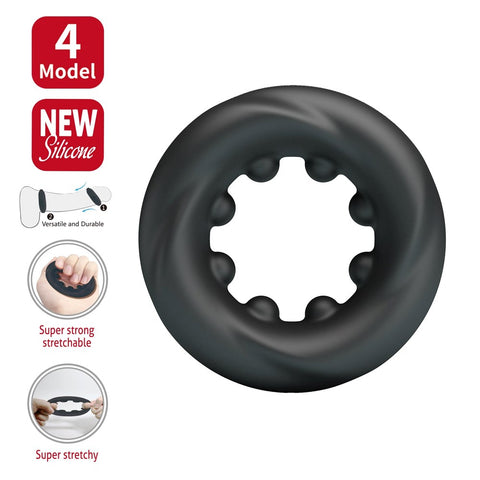 Super Soft Silicone Cockring Daquez No.4 by Baile - Stretchy Cock Rings