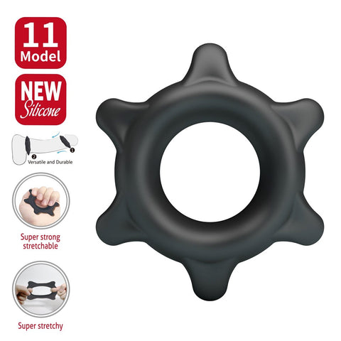 Super Soft Silicone Cockring Ethaniel No.11 by Baile - Stretchy Cock Rings