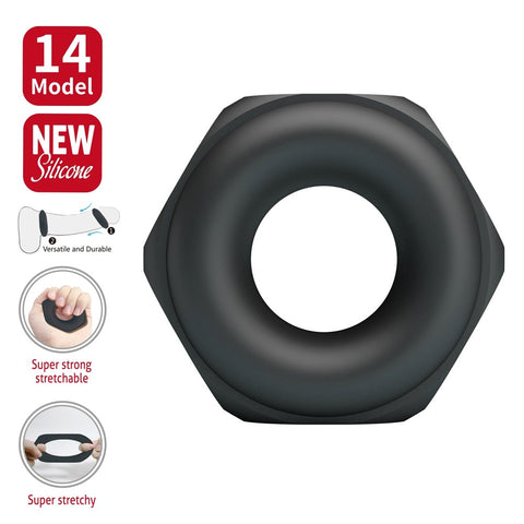 Super Soft Silicone Cockring Jarvius No.14 by Baile - Stretchy Cock Rings