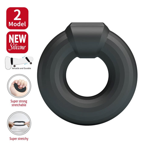 Super Soft Silicone Cockring Kayke No.2 by Baile - Stretchy Cock Rings