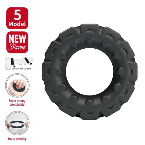 Super Soft Silicone Cockring Laiden No.5 by Baile - Stretchy Cock Rings