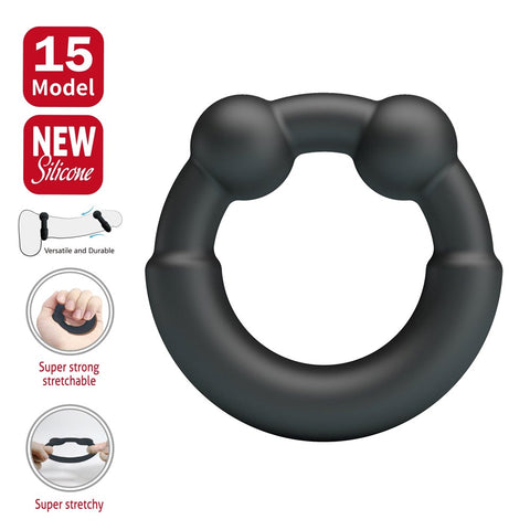 Super Soft Silicone Cockring Meco No.15 by Baile - Stretchy Cock Rings