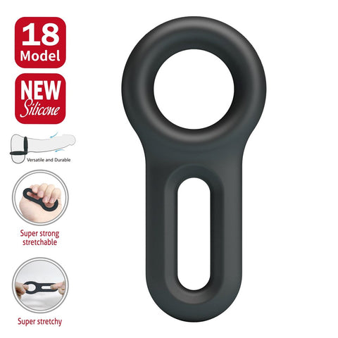 Super Soft Silicone Cockring Oniel No.18 by Baile - Stretchy Cock Rings