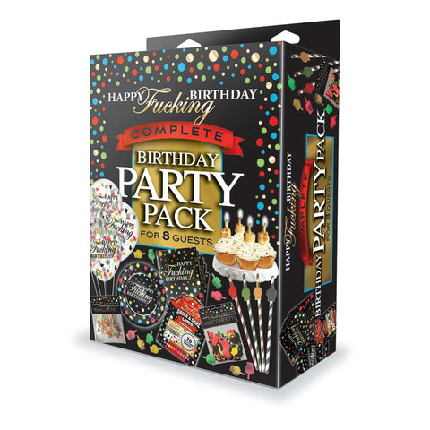 Happy F**king Birthday Complete Party Pack Party Set for 8 - Party Gifts and Novelties