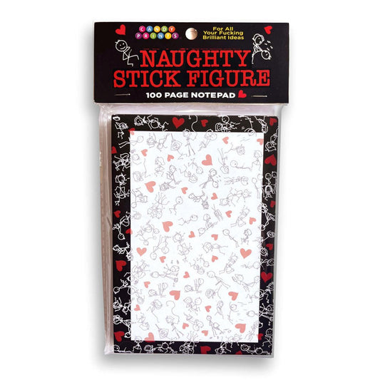 Naughty Stick Figure Novelty Notepad 100 Pages - Party Gifts and Novelties