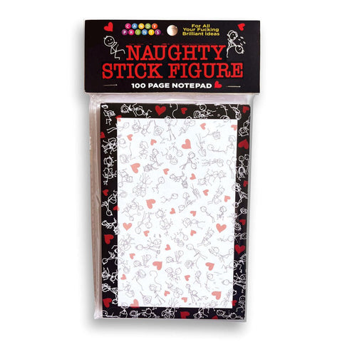 Naughty Stick Figure Novelty Notepad 100 Pages - Party Gifts and Novelties