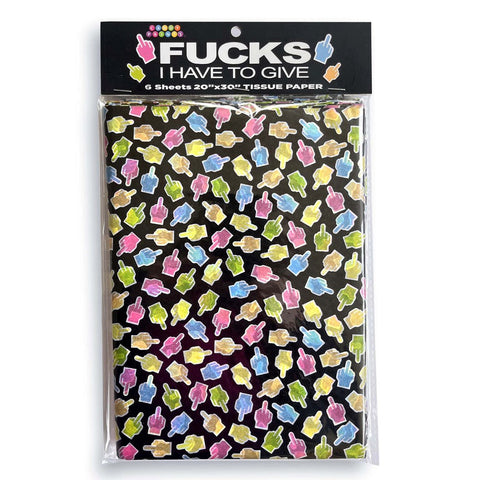 Fucks I Have To Give Tissue Paper Sheets 6 Pack - Party Gifts and Novelties