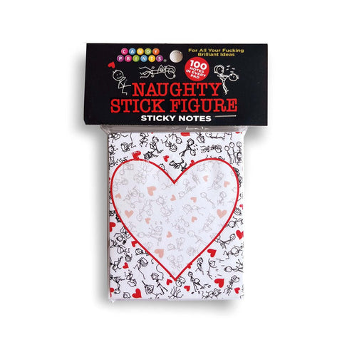 Naughty Stick Figure Sticky Notes 100 Pack by Little Genie - Party Gifts and Novelties