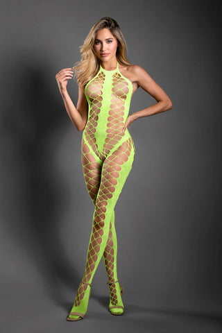 Sheer Unstoppable Crotchless Bodystocking - Body Stockings
