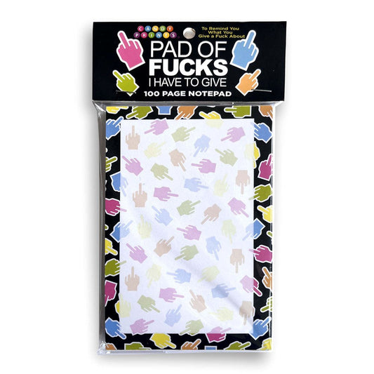 Pad Of Fucks I Have To Give! Notepad Novelty Notepad 100 - Party Gifts and Novelties