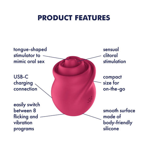 Tongue Twister USB Rechargeable Stimulator Clit Vibrator - Clit Ticklers and Pulsators