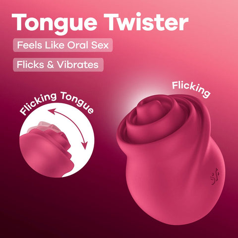 Tongue Twister USB Rechargeable Stimulator Clit Vibrator - Clit Ticklers and Pulsators
