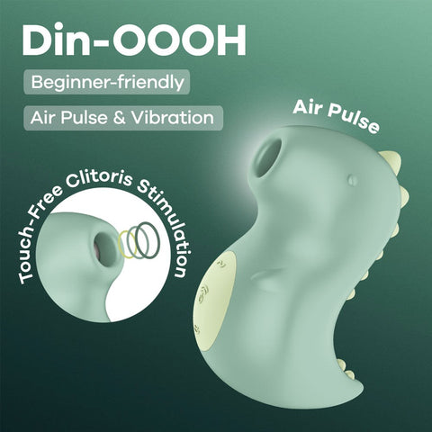 Din-OOOH Mint Air Pulse Stimulator Clit Vibrator - Clit Ticklers and Pulsators