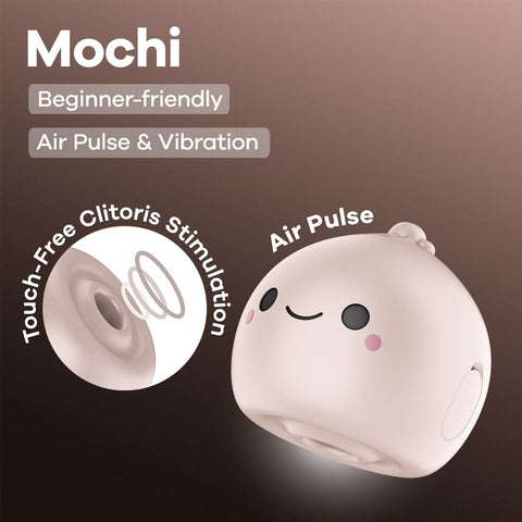 Mochi USB Rechargeable Air Pulse Stimulator Clit Vibrator - Clit Ticklers and Pulsators