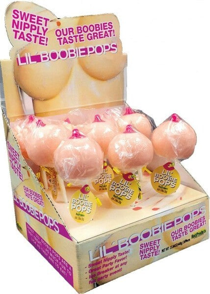 Hott Products Lil' Boobie Shaped 9 Piece Lollipops - Party Gifts and Novelties