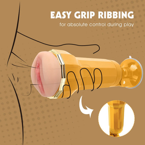 Ella Realistic Vagina Vibrating Cup by Chisa - Masturbators and Strokers