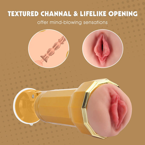 Shyla Realistic Vagina Vibrating Cup by Chisa - Masturbators and Strokers