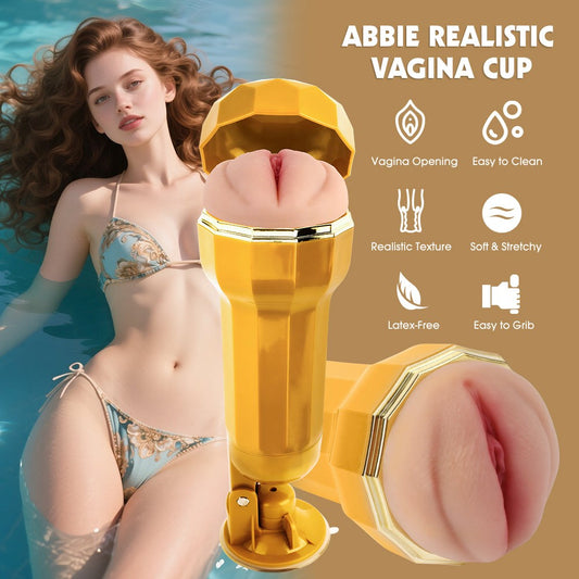 Chisa Abbie Realistic Vagina Vibrating Cup