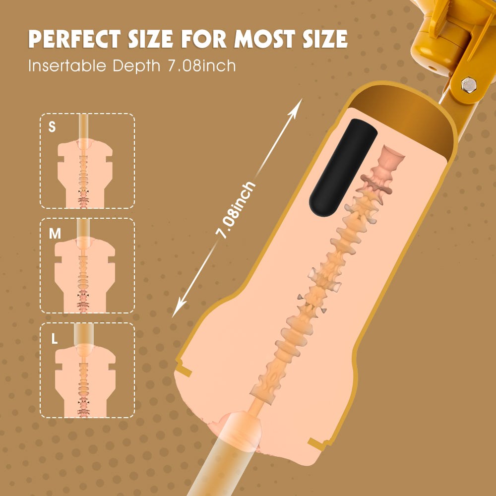 Chisa Jessie Realistic Vibrating Vagina Cup - Masturbators and Strokers
