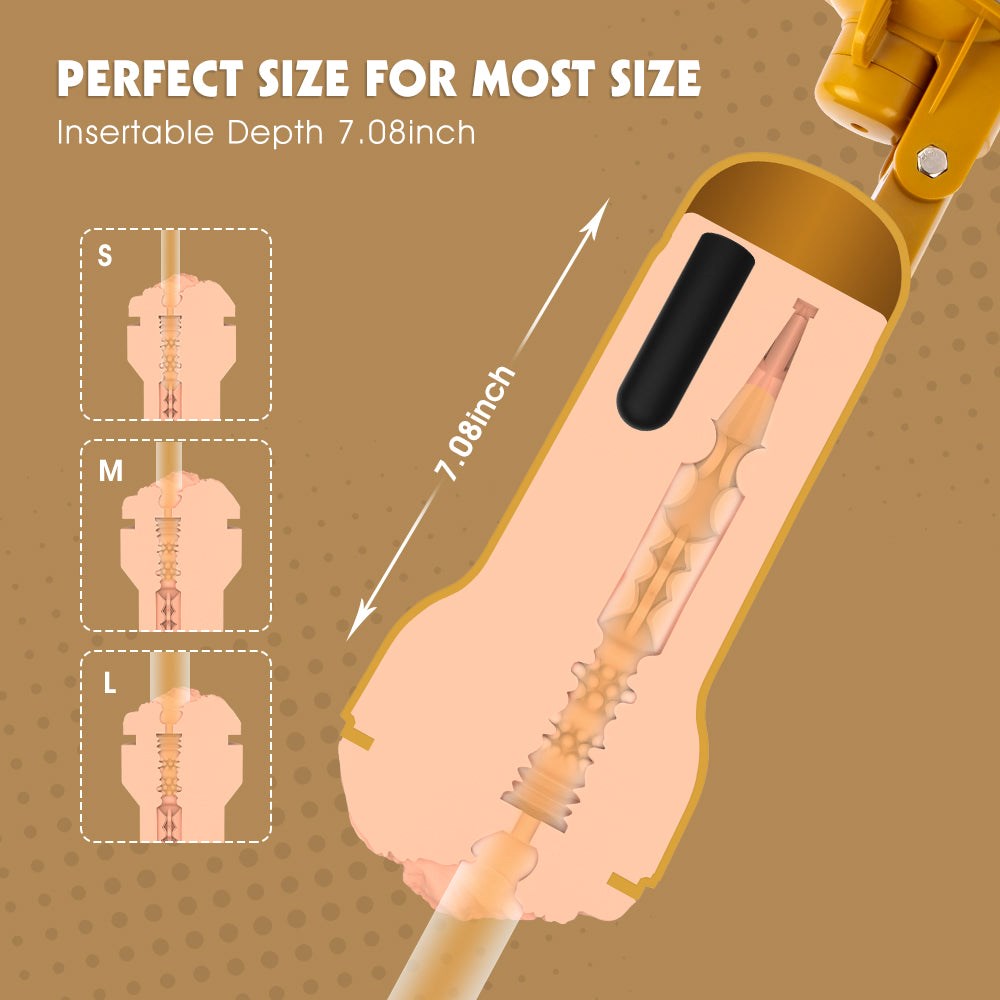 Chisa Darcey Realistic Vagina Vibrating Cup - Masturbators and Strokers