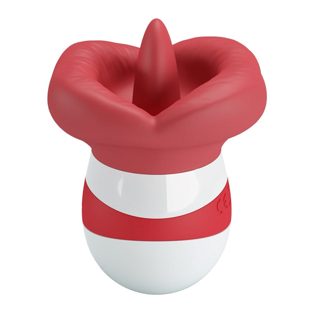 Baile The Flaming Lips Mina Clitoral Vibrator (Red/White) - Clit Ticklers and Pulsators